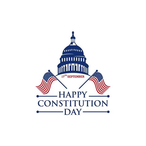 American constitution day badge vector logo icon isolated on white background 19395068 Vector ...