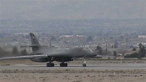 B-1 Lancer Takeoff in HD - YouTube