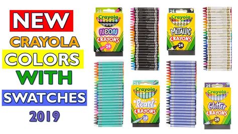 NEW Crayola COLORS Swatches and Review: Pearl, Neon, Metallic, and Glitter | Crayola, Crayola ...