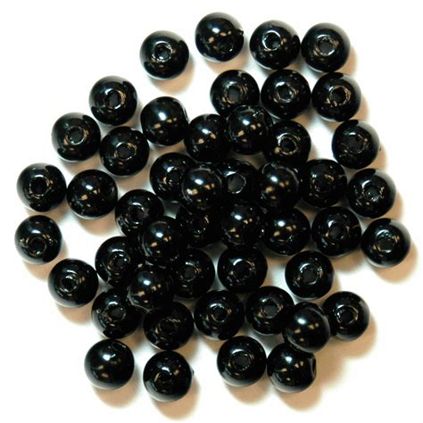 Beads: Pearl: 5mm: Black: 5 Packs of 40 - Trimits - Groves and Banks