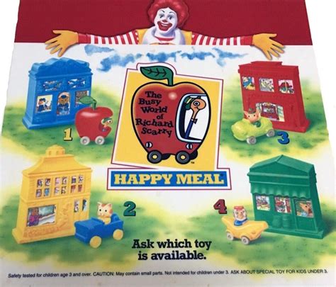 McDonald's 1995 Vintage Busy World of Richard Scarry Toy | Etsy