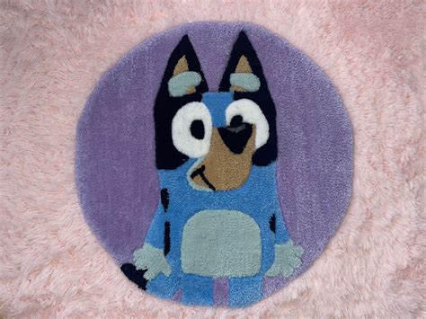 Round Bluey Rug - Etsy