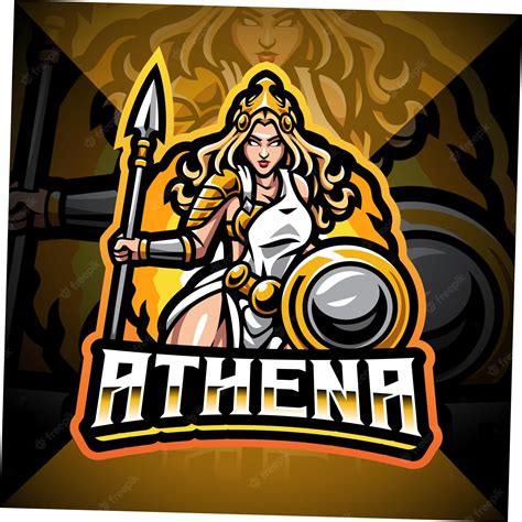 Premium Vector | Athena esport mascot logo design