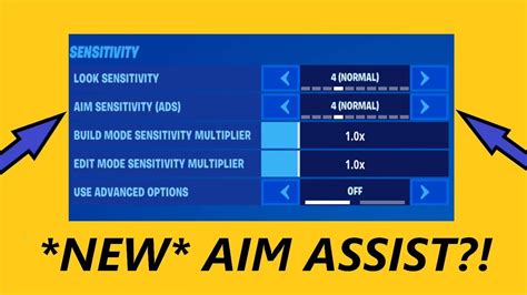 NEW FORTNITE SETTINGS EXPLAINED (AIM ASSIST + SENSITIVITY UPDATED) - YouTube