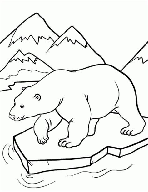 Free Printable Polar Bear Coloring Pages - Printable Templates