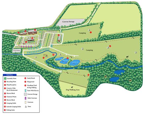 Park Map - Riverside Caravan & Camping Park & Country Club