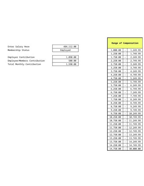 (XLSX) SSS Contribution Calculator - DOKUMEN.TIPS