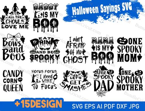 halloween sayings svg - Bundle Cricut