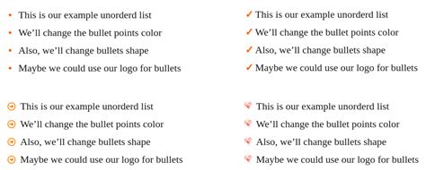 Change bullet point color and shape with CSS - Style list bullets tutorial