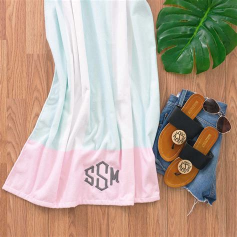 Monogrammed Beach Towels — Personalized Beach Towel