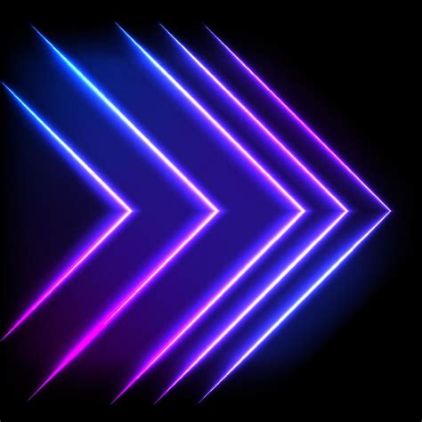 Colorful neon arrow background, vector abstract illustration. 8468768 ...