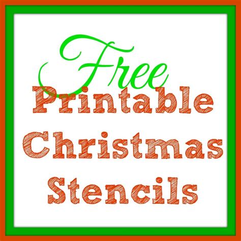 Printable Free Christmas Stencils For Wood Use The Christmas Tree ...