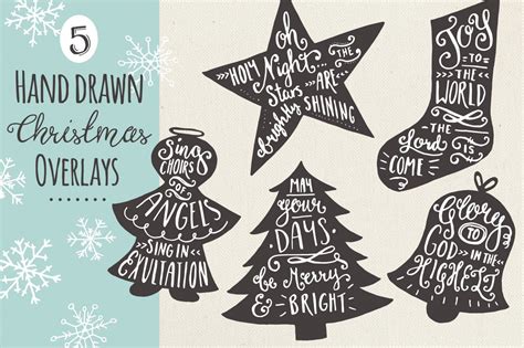 Christmas Overlays Set 7 - Vector By The Pen and Brush | TheHungryJPEG