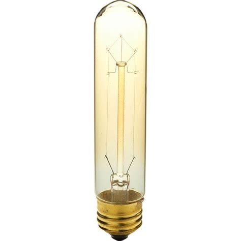 Progress Lighting 40-Watt T10 E26 Incandescent Light Bulb Medium Base Vintage Amber Lamp-P7827 ...