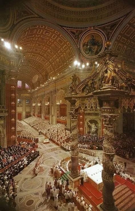 The largest church in the world by interior measure, St. Peter’s Basilica in Vatican City. : r ...