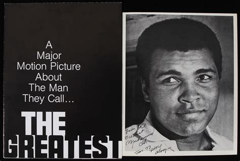 Lot Detail - 1977 Muhammad Ali Movie Poster and Black and White 8x10 Facsmile Signature Photo ...