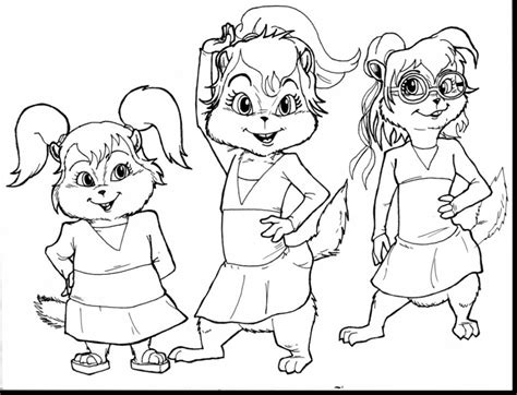 Chipettes Coloring Pages at GetDrawings | Free download