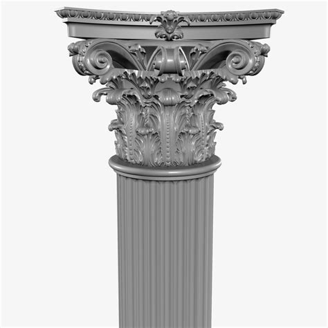 3D model corinthian column - TurboSquid 1451726