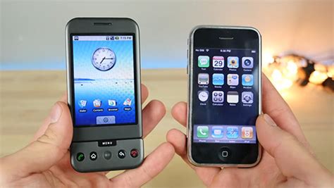 Original 2007 iPhone 2G Vs First Android Phone Google G1 [Video] | Redmond Pie