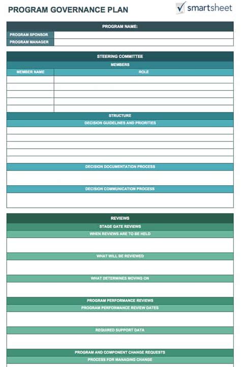 14 Free Program Management Templates | Smartsheet