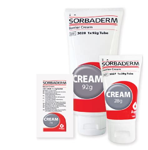 SORBADERM BARRIER CREAM 25g, 2g Sachets, 95g | Medical Dressings