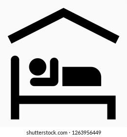 Glyph Accommodation Pixel Perfect Vector Icon: vector de stock (libre de regalías) 1263956449 ...