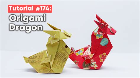 Tutorial #174: Origami Chinese New Year Dragon with Red Packet (Angpao ...