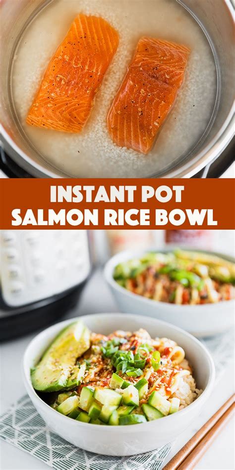 Instant Pot Salmon Rice Bowl - flaky salmon and fluffy rice bowls ...