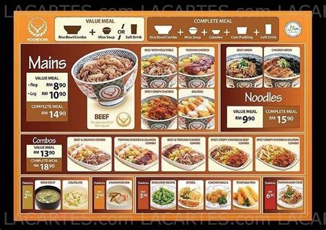 Yoshinoya Menu: Yoshinoya Singapore Menu Updated 2024