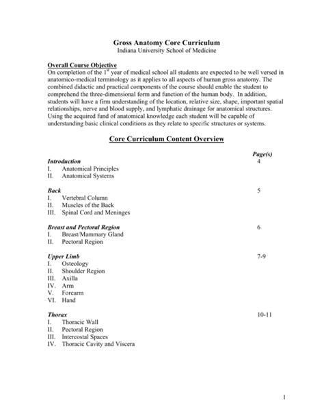 Gross Anatomy - Medical Student Education