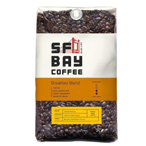 SF Bay Coffee Breakfast Blend Whole Bean Review - Espresso Coffee Brewers