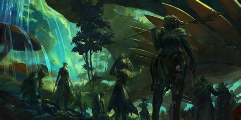 Download Sylvari (Guild Wars) Concept Art Video Game Guild Wars 2 4k Ultra HD Wallpaper by Artfall