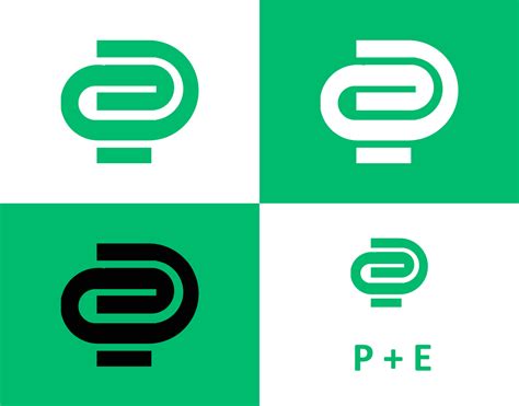 P and E Letter Logo / Brand Identity Design on Behance