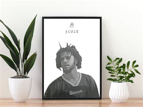 J Cole Digital Download Poster / Dreamville / A4 Wall Art / - Etsy