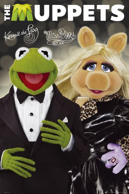 THE MUPPETS kermit & piggy - plakat