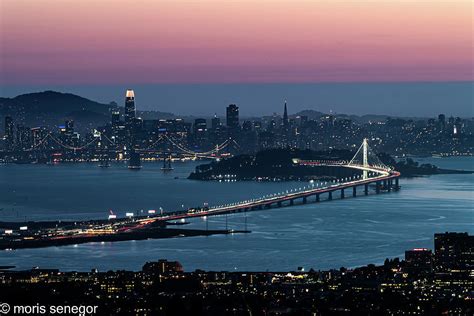 San Francisco Skyline at Night Photograph by Moris Senegor - Fine Art ...