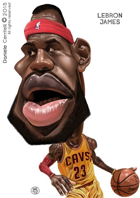 Lebron James por Daniele Cerritelli Dope Cartoons, Dope Cartoon Art ...