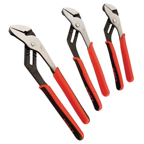 SUNEX TOOLS Tongue and Groove Pliers Set (4-Piece)-3611V - The Home Depot