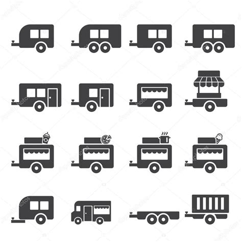 Trailer icon — Stock Vector © jacartoon #68848439