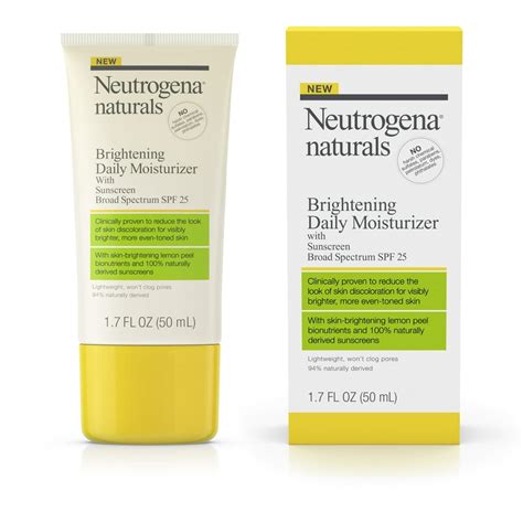 Neutrogena Naturals Brightening Daily Moisturizer SPF 25, 1.7 fl. oz - Walmart.com - Walmart.com