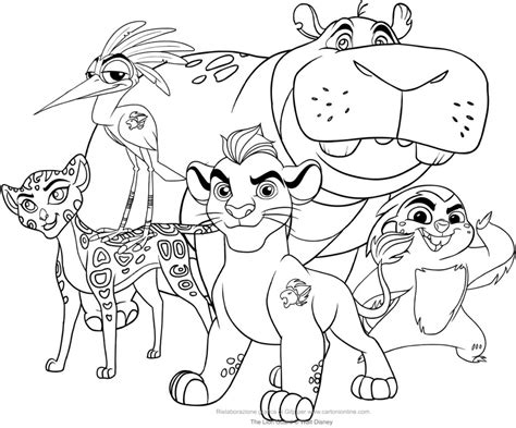 The Lion Guard Fuli Coloring Pages Printable Coloring Pages