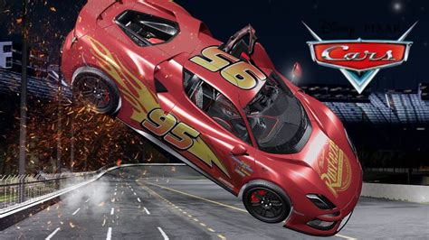 Lightning McQueen's Big Crash | Cars Movie Remake | BeamNG.Drive Movie - YouTube