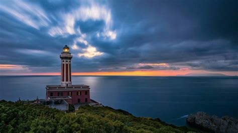 Punta Carena Lighthouse - Italy wallpaper - backiee