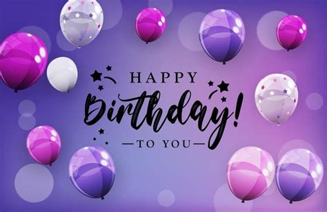 Download Happy Birthday congratulations banner design with Confetti, Balloons and Glossy … in ...