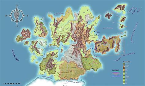 Best map of continent Ansalon on the D world Krynn that I've found yet ...