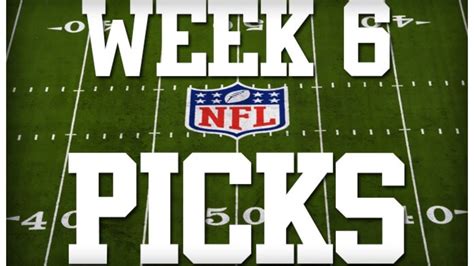 2020 WEEK 6 NFL PICKS!! - YouTube