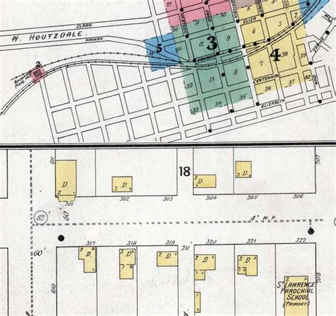 1894 Town Map of Houtzdale Clearfield County Pennsylvania | Etsy