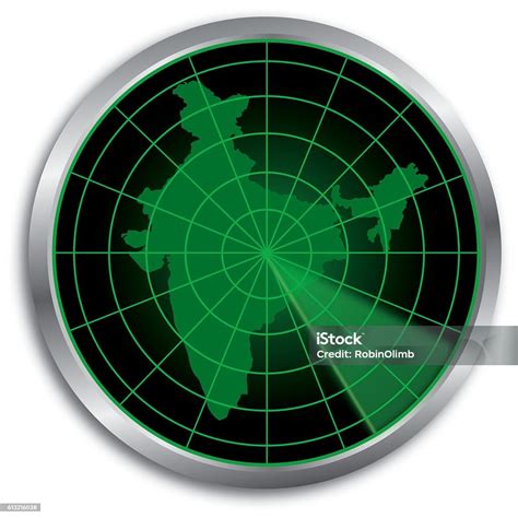 India Radar Map Stock Illustration - Download Image Now - Military, Radar, Aiming - iStock