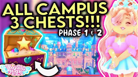 *ALL* CHEST LOCATIONS FOR CAMPUS 3 PHASE 1 & 2! SUPER QUICK GUIDE! ROBLOX Royale High Update ...