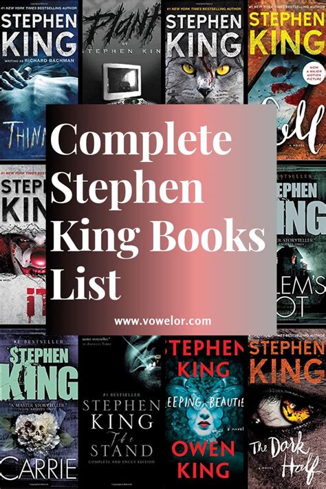 All Stephen King Books List and Latest Novel | Stephen king books list, All stephen king books ...